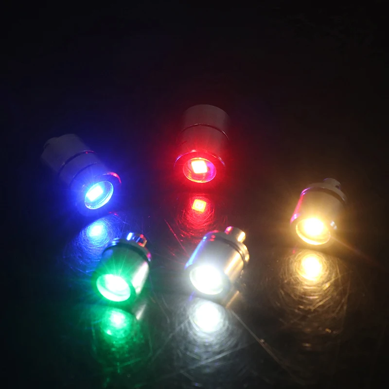 Mini luz electrónica pequeña, modelo de luz de colores, bombilla pequeña LED DIY, botón decorativo iluminado, cuenta de luz