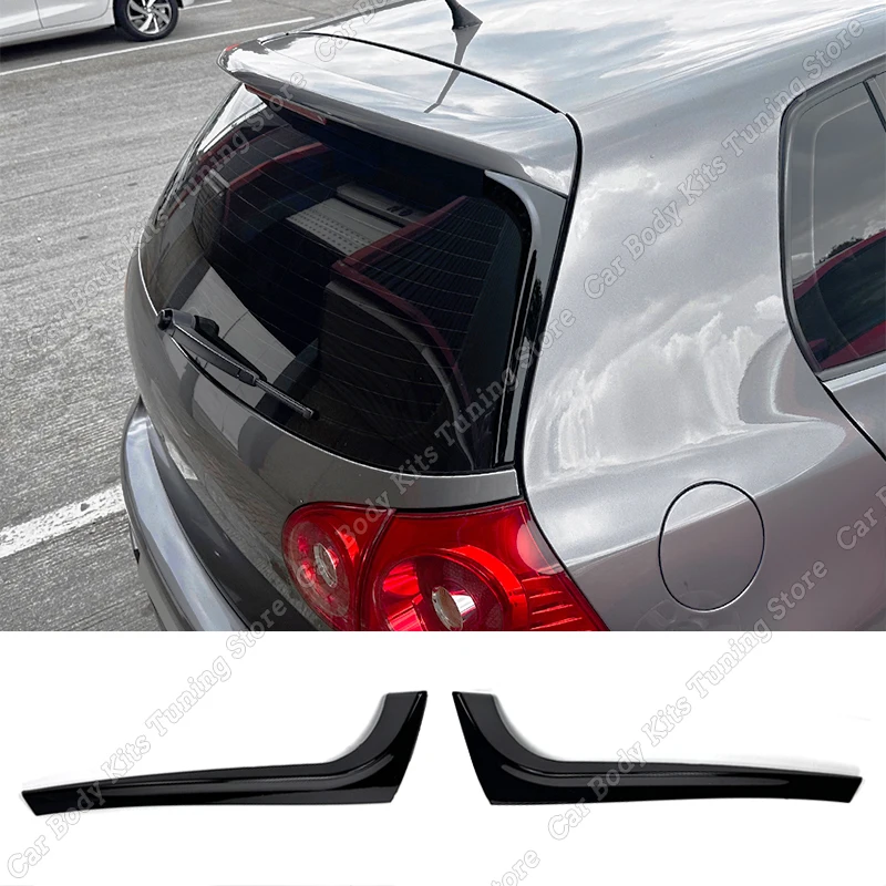 Novo! Para vw volkswagen 2006 2007 2008 2009 golf 5 mk5 r32 gti r spoiler lateral traseiro asa guarnição capa cauda janela tampa modificação