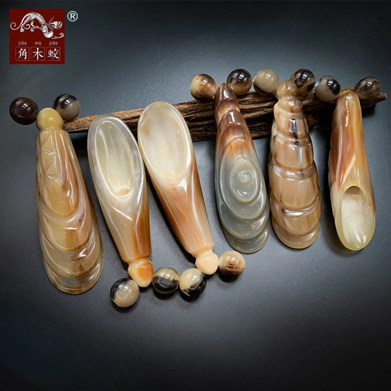 

Horned Yak Horn Scraping Rod Beauty Massage Roller