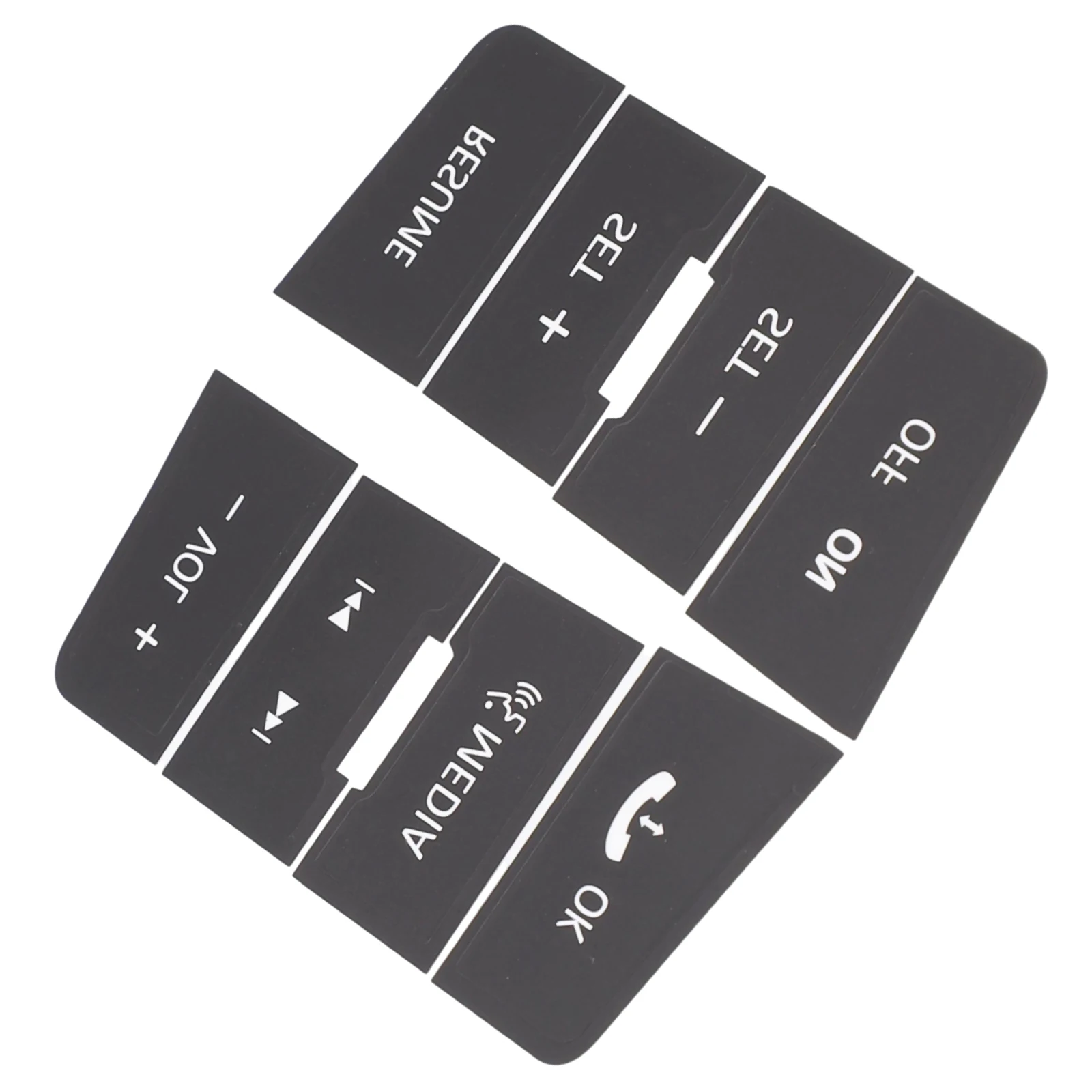 For FORD Focus 2008 2010 Steering Wheel Button Repair Decals Stickers Vinyl Trim for Restoring Control Button Appearance