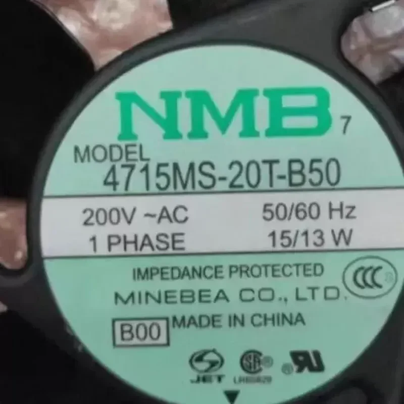 for NMB 4715MS-20T-B50 12038 AC200V Cooling Fan for UPS Machine Tool New Arrival High Performance Industrial Ventilation