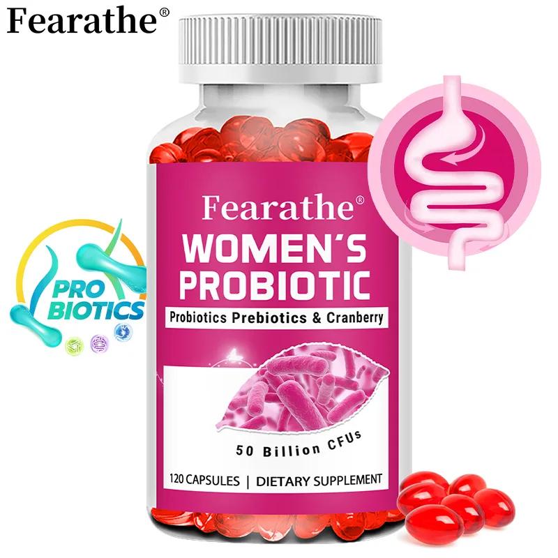 

Женская пробиотическая диетическая добавка, 50-миллионные CFU и пребиотики, поддерживает пищеварение, здоровье иммунитета, снимает крови и газ