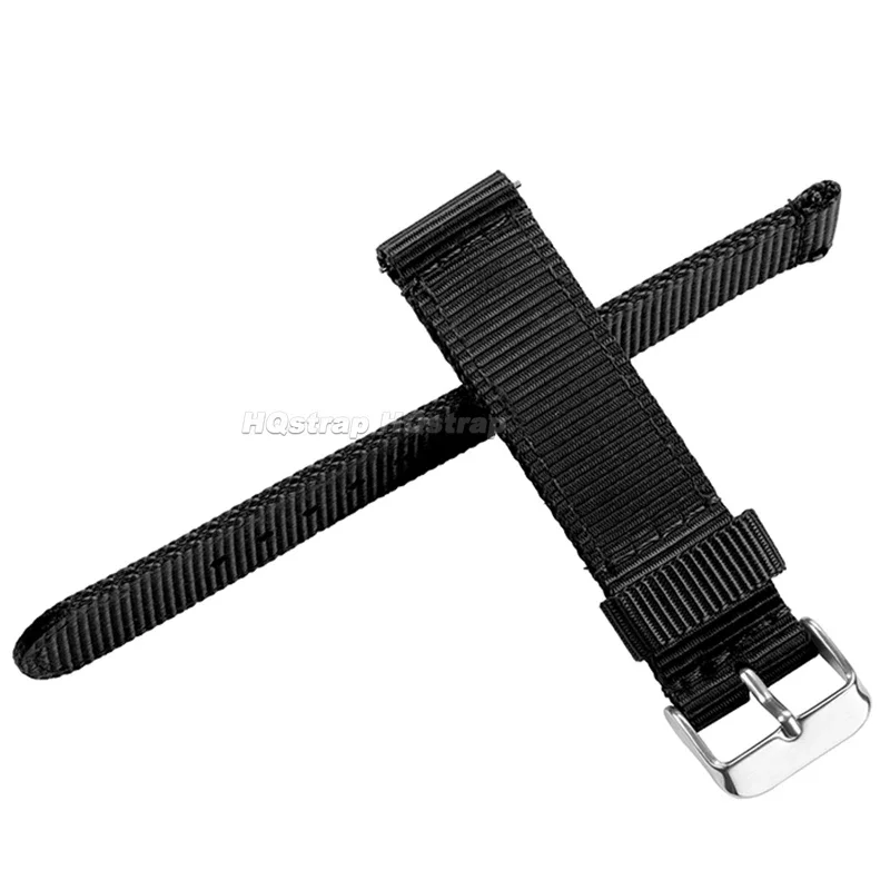 나일론 스트랩 캔버스 시계 밴드, 편안한 손목 밴드, 남녀공용 스포츠 벨트, 퀵릴리즈 팔찌, 18mm, 20mm, 22mm, 24mm