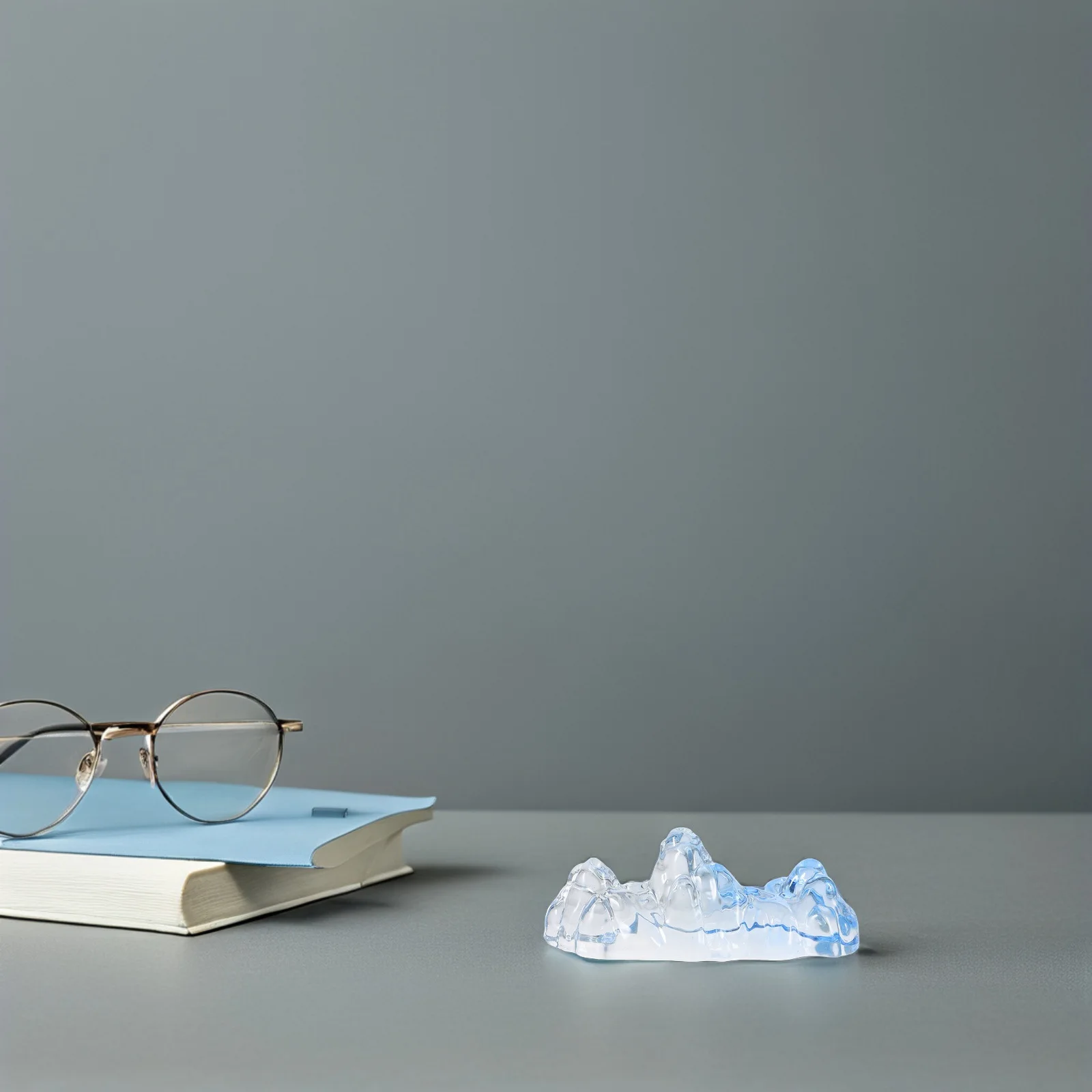 

Elegant Glass Calligraphy Brush Holder Mountain Design Chinese Calligraphy Decoration Artistic Writing Tools Multi-Functional