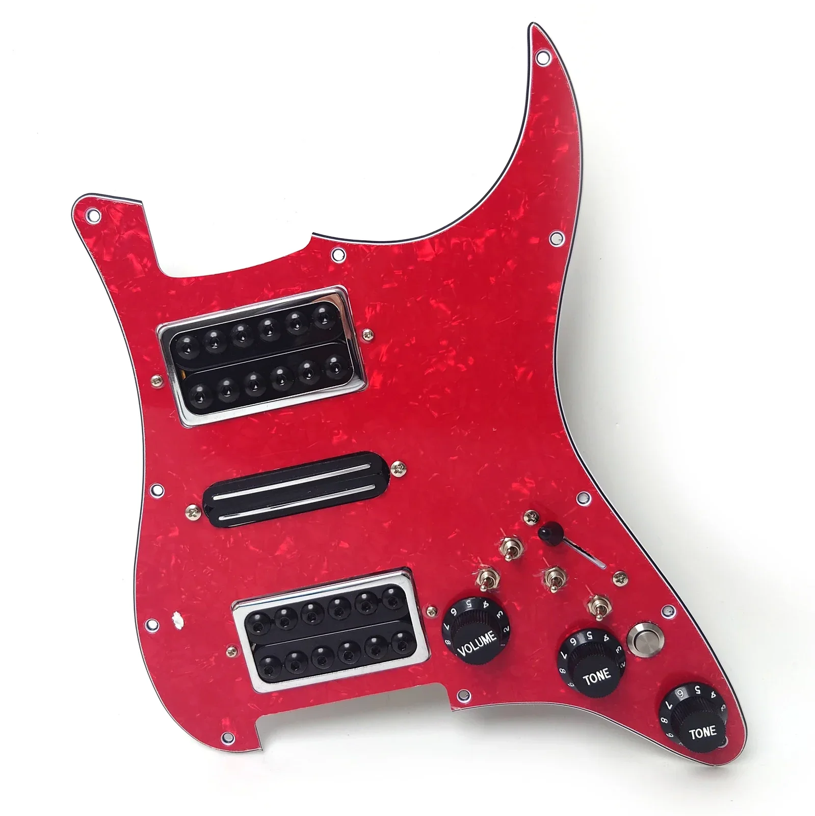 Guitar Prewired Loaded Pickguard with Kill Switch Coil Splitting HSH Humbucker Pickups Set for ST Electric Guitar