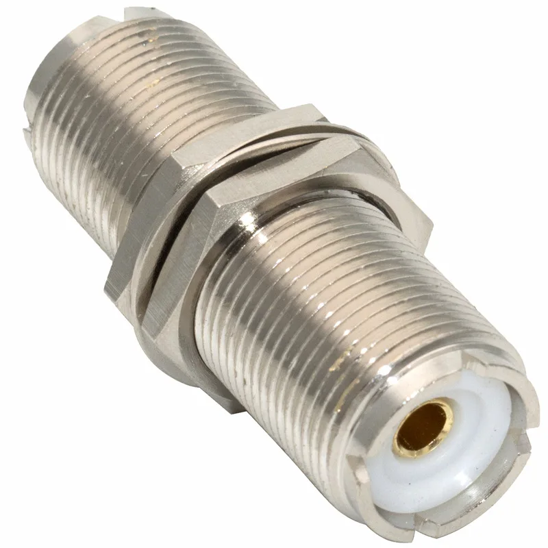 Reines Kupfer UHF-Buchse SO-239 auf UHF-Buchse SO239 RF-Adapter Gerader Schottmontage-Steckverbinder – Detail 4