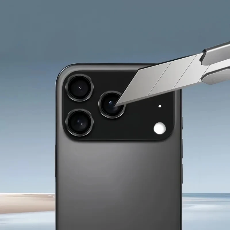 Защитная пленка для объектива камеры для iPhone 17 Pro max 17pro, металлический чехол с кольцом на заднюю панель, крышка из закаленного стекла для iPhone 17pro, новая крышка