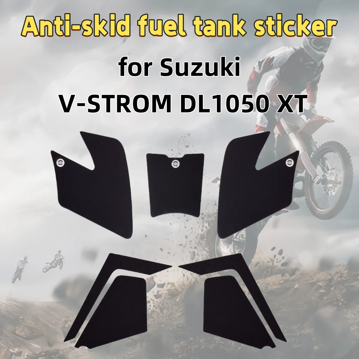 

for Suzuki V-STROM DL1050 XT motorcycle fuel tank sticker fishbone sticker anti-slip protection fuel tank side sticker