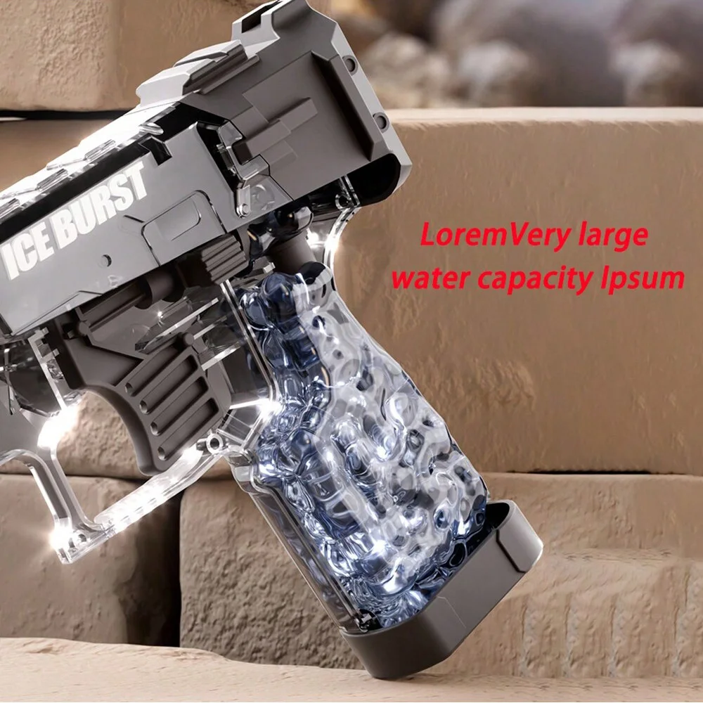 New Summer Transparent Cool Outdoor Water Gun Toy Manual Burst Water Gun Automatic Back Boring Desert Eagle Pistol Water Toy Gun