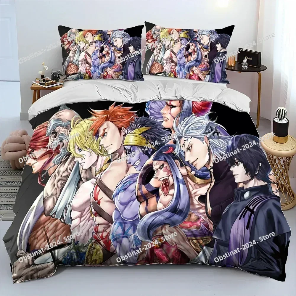 Anime Record of Ragnarok 3D Printing Comforter Bedding Set,Duvet Cover Quilt Cover Pillowcase,King Queen Size Bedding Set Kid