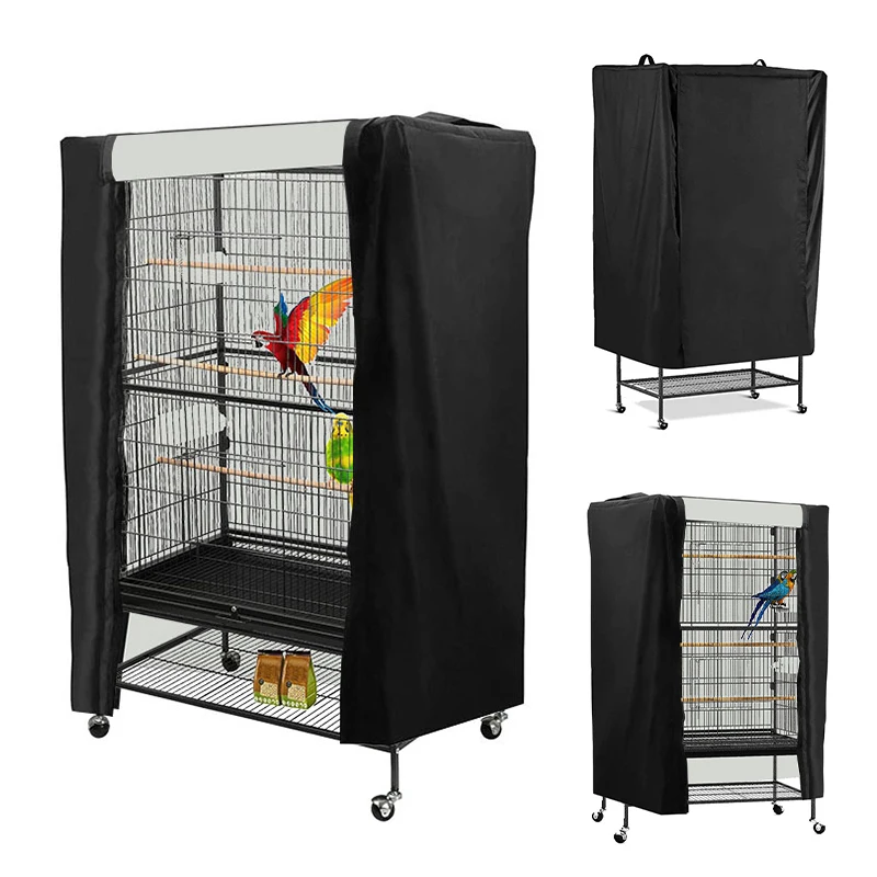 Waterproof Bird Cage Cover Universal Pet Cage Cover Breathable Large Home Pet Dustproof Shading Cover 210D Oxford Cloth