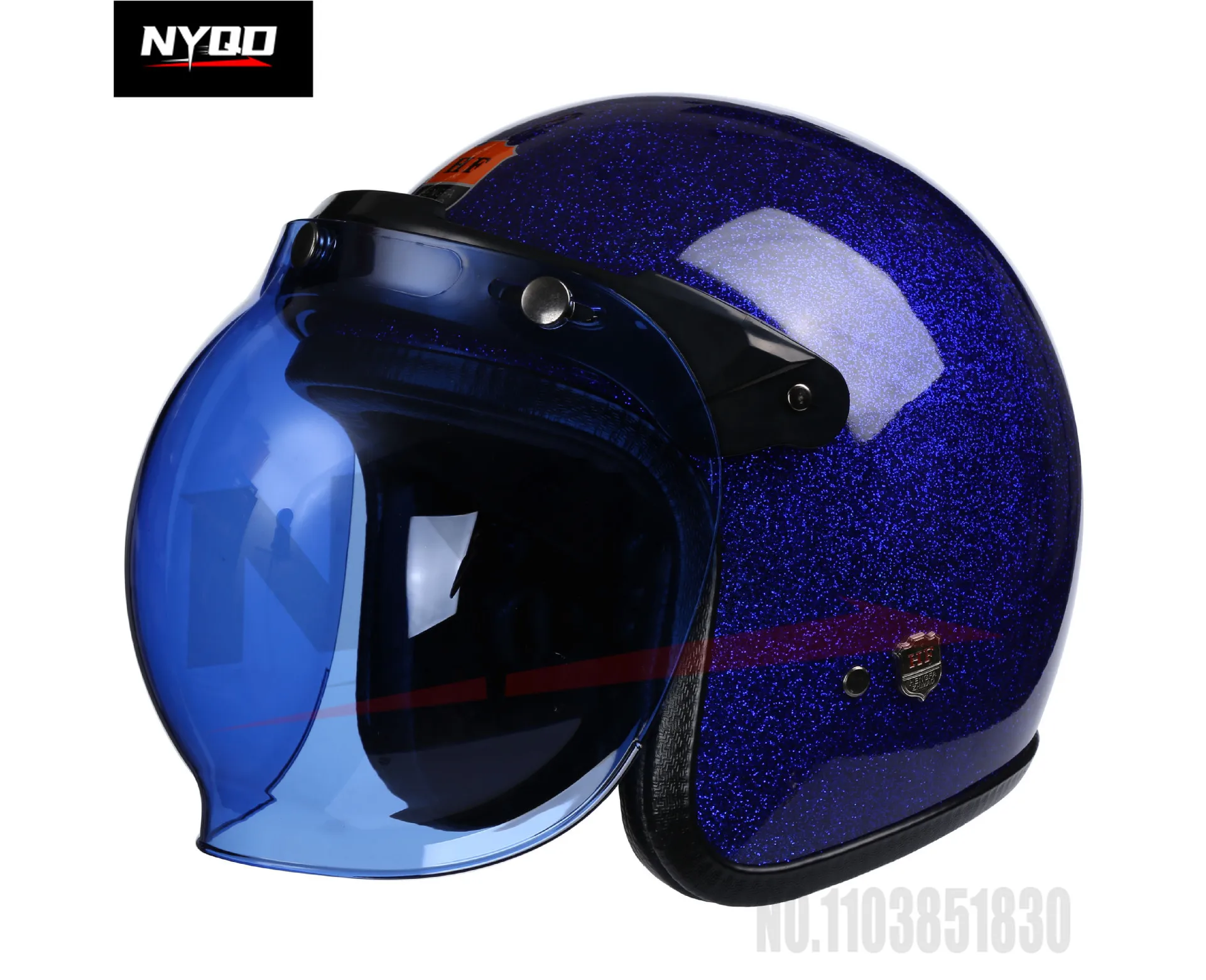 Winter motorcycle helmet flash motorcycle helmet men and women half-covered hard hat retro half helmet casco moto