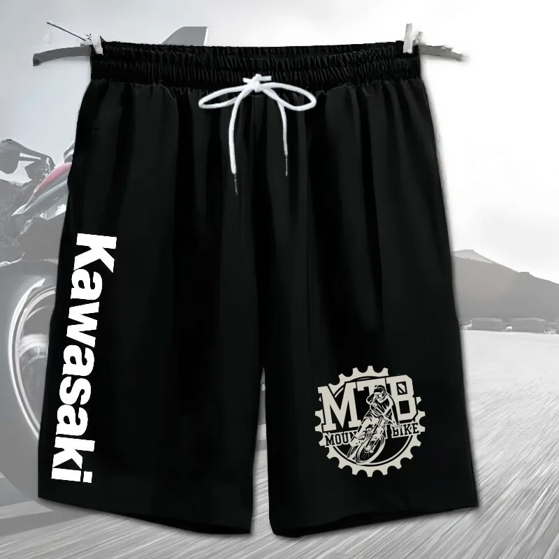 

Kawasaki Motorcycle 3D Printed Shorts for Outdoor Sports Quick Drying, Breathable Shorts for Motorcycle Mountain Bike Riding