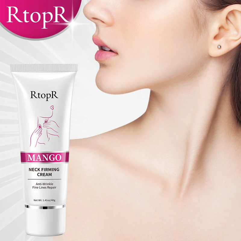 

RtopR Wrinkle Neck Cream Whitening Anti-Aging Skin Rejuvenation Brightening Skin Care Gentle Non-Irritating Mango Moisturizer