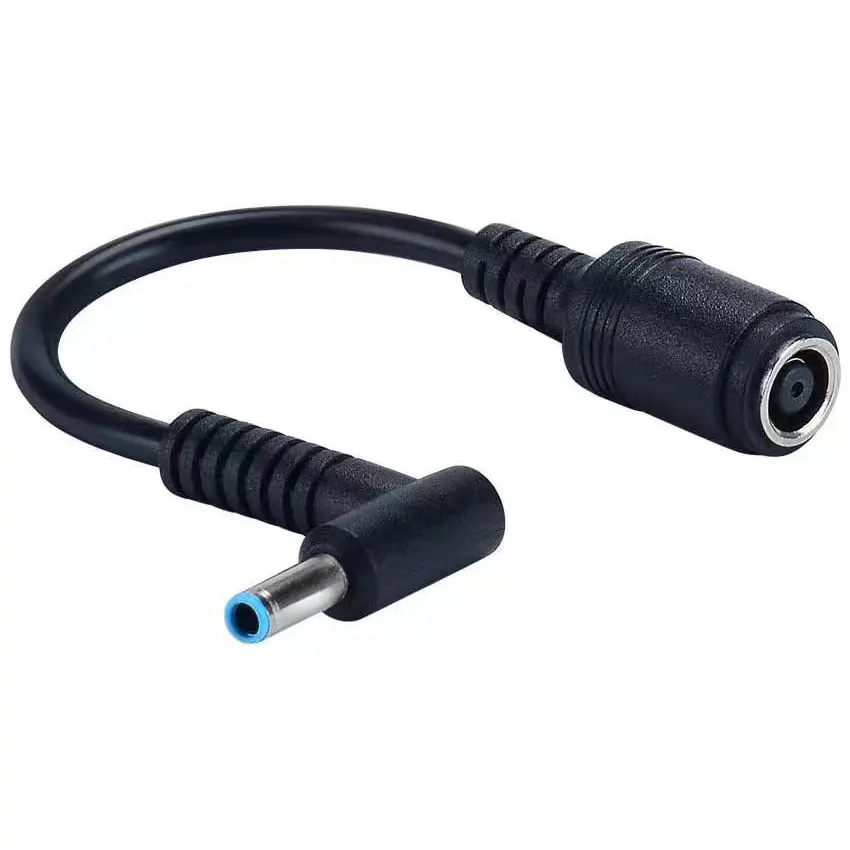 

5pcs 7.4mm To 4.5mm DC Power Charger Converter Great Replacement DC Adapter Connector Cable For HP Dell Blue Tips