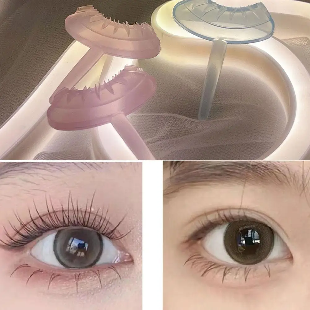 Lower Lash Extension Stamps Eyelash Seal DIY Silicone Makeup Tool For Beginner Convenient Natural Simulation Mascara Sticke N3E1