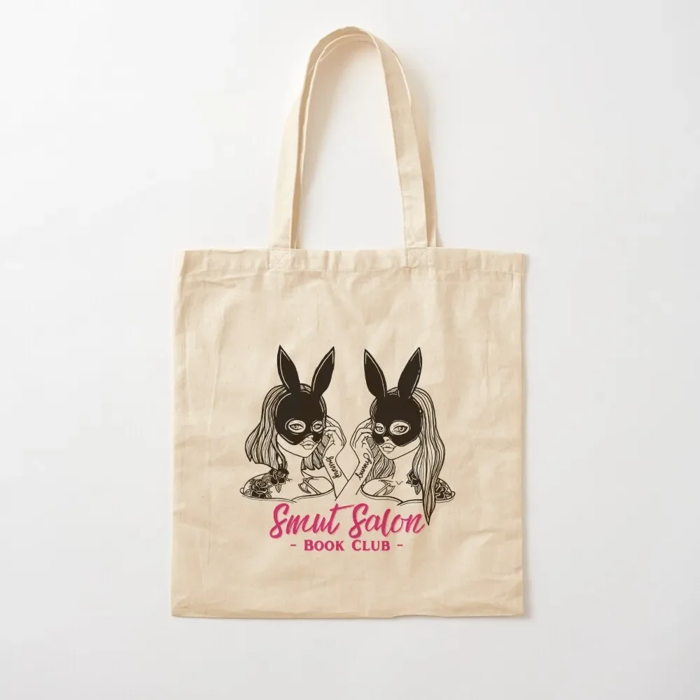 2 Bunnies - Smut Salon Book Club Tote Bag shopping trolley bag foldable reusable bag