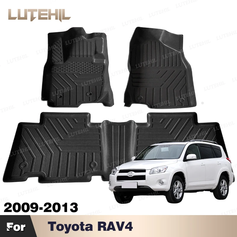 

Автомобильный напольный коврик из ТПЭ на заказ для Toyota RAV4 2009-2013 12 11 10, чехол для ковра, водонепроницаемая, нескользящая, внутренняя защита, аксессуары, часть
