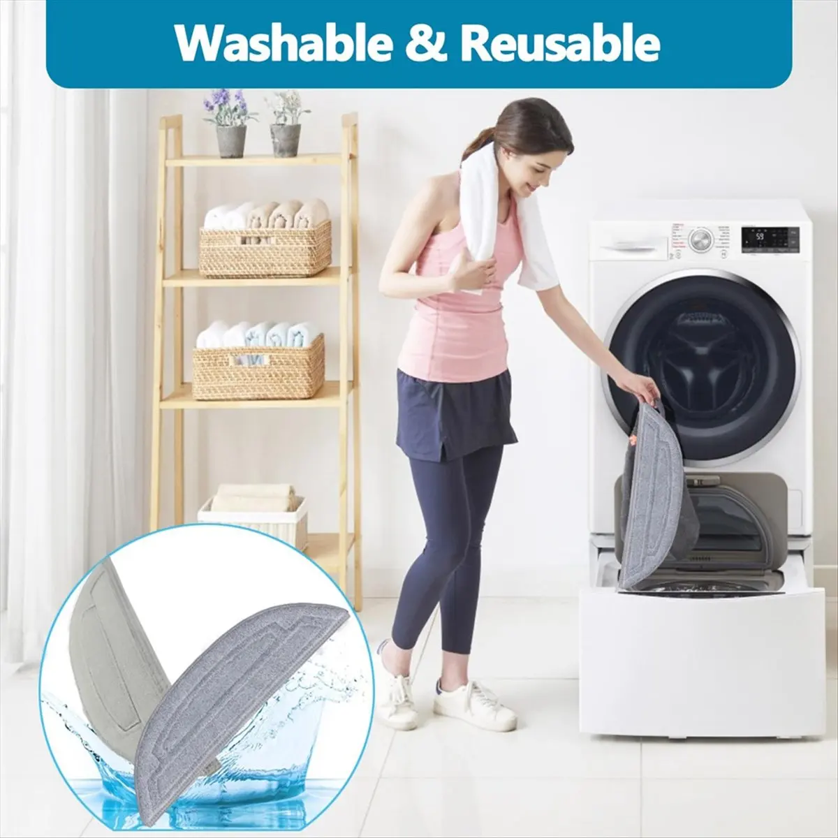 

For Saros 10 / S9 MaxV Ultra / S90ver / G30 / A1460RR Sweeper Vacuum Cleaner Parts Mop Cloth Accessories