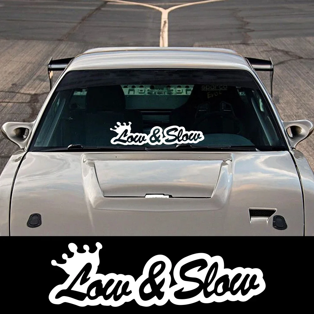 

Креативный текст, низкая и медленная наклейка на автомобиль, баннер на лобовое стекло автомобиля, наклейка, Виниловая наклейка, персонализированные аксессуары для украшения кузова автомобиля «сделай сам»