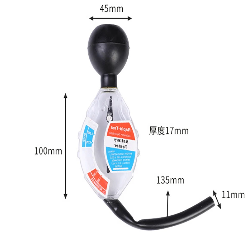 2PCS Coolant Tester Car Battery Fluid Specific Gravity Meter Battery Fluid Tester Dial Type Convenient and Practical