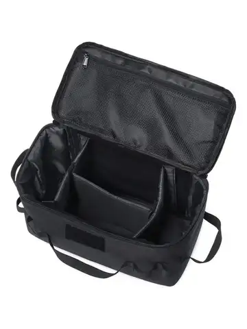 Large Capacity Outdoor Camping Storage Bag - Ground Nail Tool Bag with Picnic Cookware Utensils Kit Gas Canister Organizer