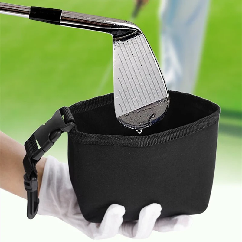 Easy-Clean Waterproof Golf Scrub Bag: Portable and DetachableEnhance Club Performance On-The-Go-Essential Accessory for Golfers