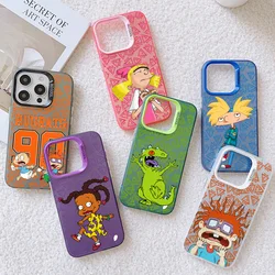 Cute Cool Rugrats Funny Phone Case for Samsung Galaxy S25 S24 S23 S22 S21 S20 Note20 FE Ultra Plus 5G Anti Fall Matte Back Cover