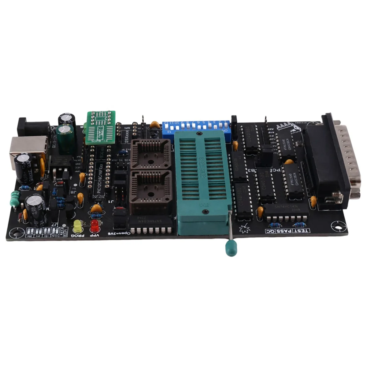 SPI 25Xx PCB5.0T-2021 Willem EPROM Programmer, BIOS009 PIC,Support 0.98D12,Promotion Clip PLCC32+SOIC 8 Pin Adapter