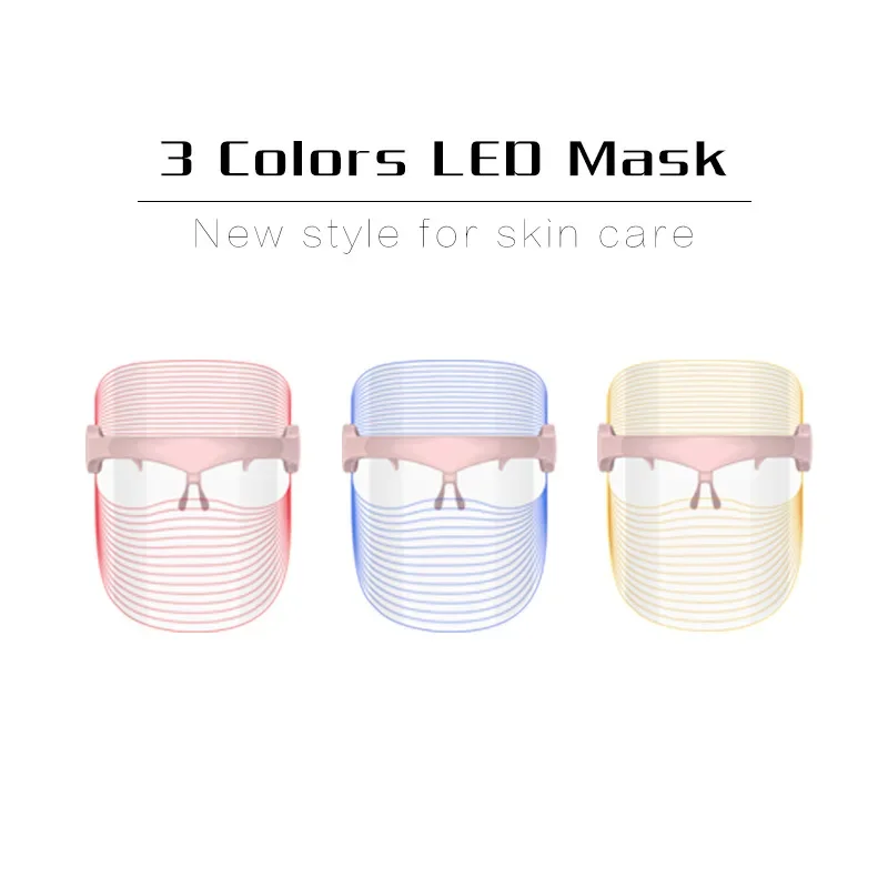 Photon skin rejuvenation spectrometer hot selling, household facial color beauty instrument LED7 color beauty mask
