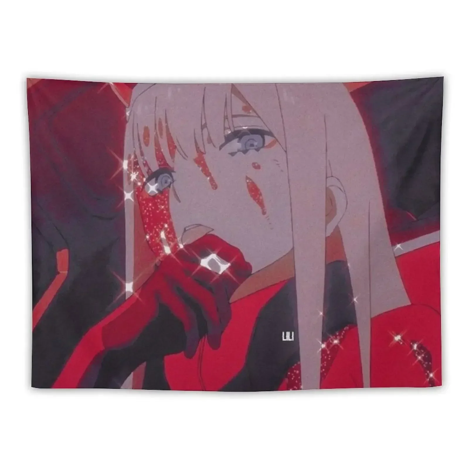 zero two anime 3 Tapestry Home Decorations Bedroom Deco Tapestry