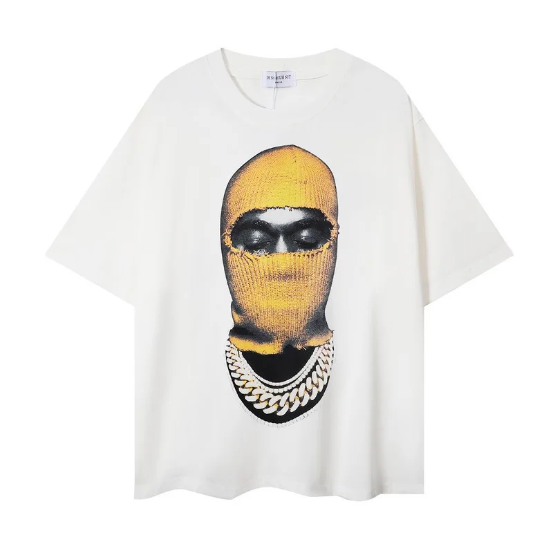 

2024ss IH NOM UH NIT Mask T-shirt Men Women Pearl Man Graphic IH NOM UH NIT Tee Casual Tops American Style Short Sleeve