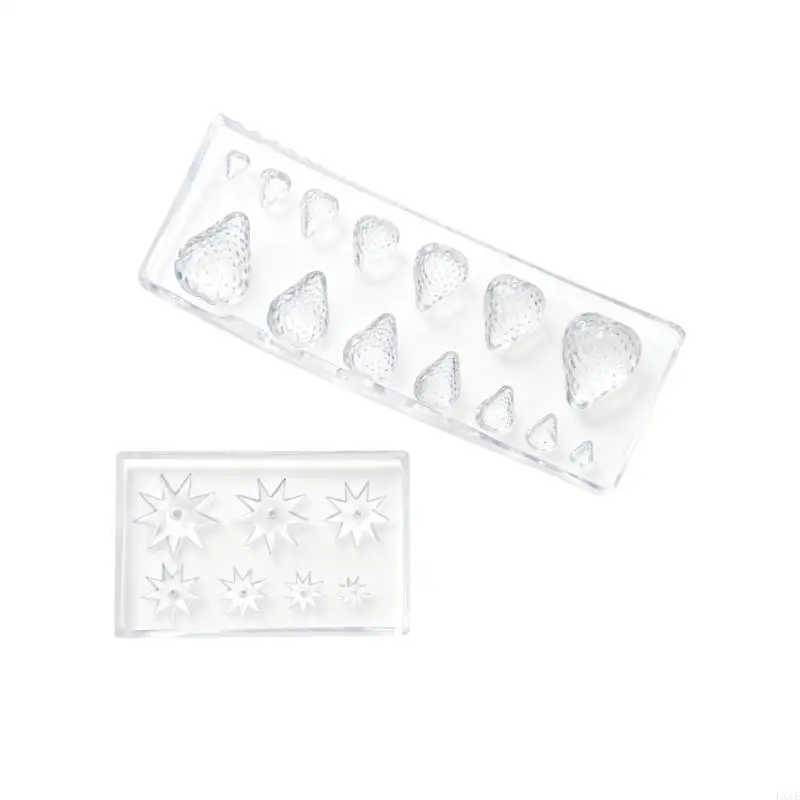  Multipurpose Silicone Miniature Strawberry Mold With Realistic Features For Resin Projects Jewelry Making Tool