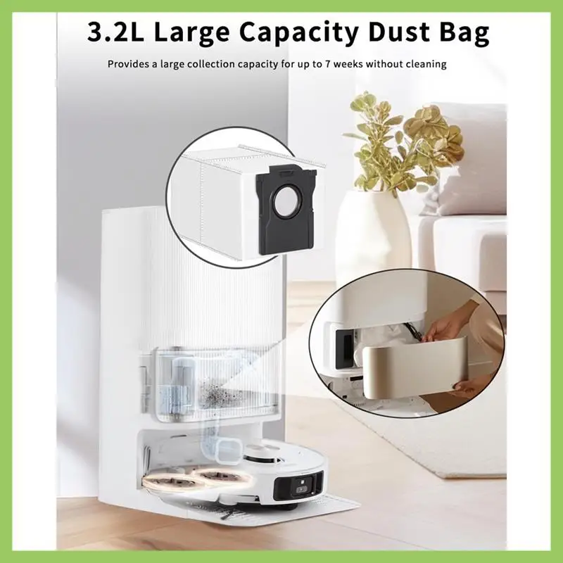 Förderung! Staubsaugerbeutel für Dreame X40 Ultra/X30 Ultra/L40 Ultra/L10s Pro Ultra/L10s Ultra Gen2 Roboter-Staubsauger-Ersatzbeutel