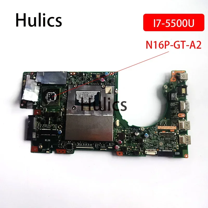 

Hulics Used K501LX Laptop Motherboard For Asus A501L V505L K501LB K501L K501 Mainboard 4G RAM I7-5500U GTX950M