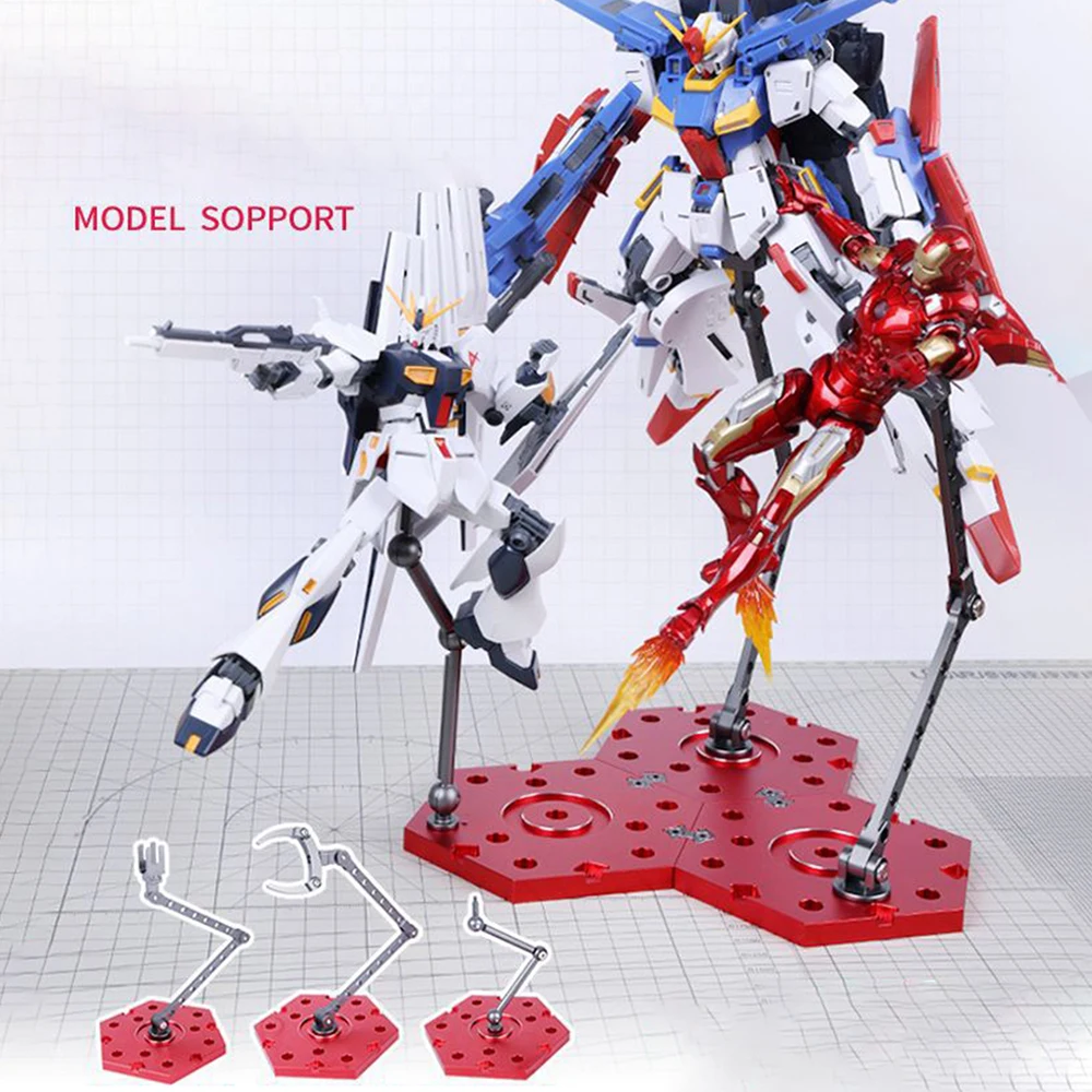 3 Types Toy Model Support Holder With Flexible Metal Tube For HG/RG/MG/FM/SD/144HG Action Figure Display Stand Base Tools