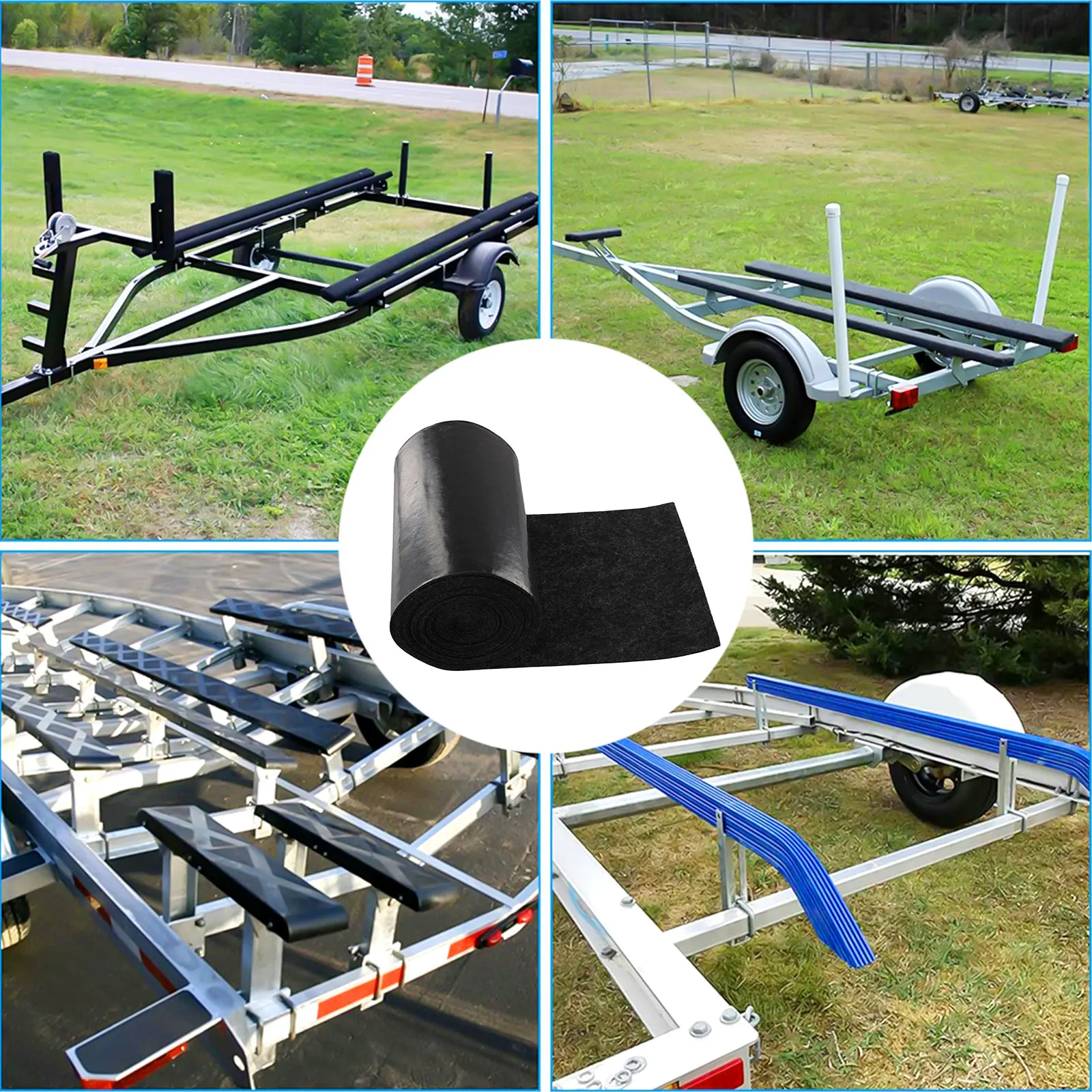 Garage Dock Carpet Boat Trailer Bunk Carpet Effective Grip Highly Absorbent Protects Boat For Outdoor Boat Trailer