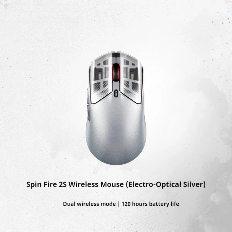 Mouse Gamer Spinfire 2 Professional Game Mouse Ultra Light High Endurance Wireless Bluetooth Connection Aluminum Alloy Mouse