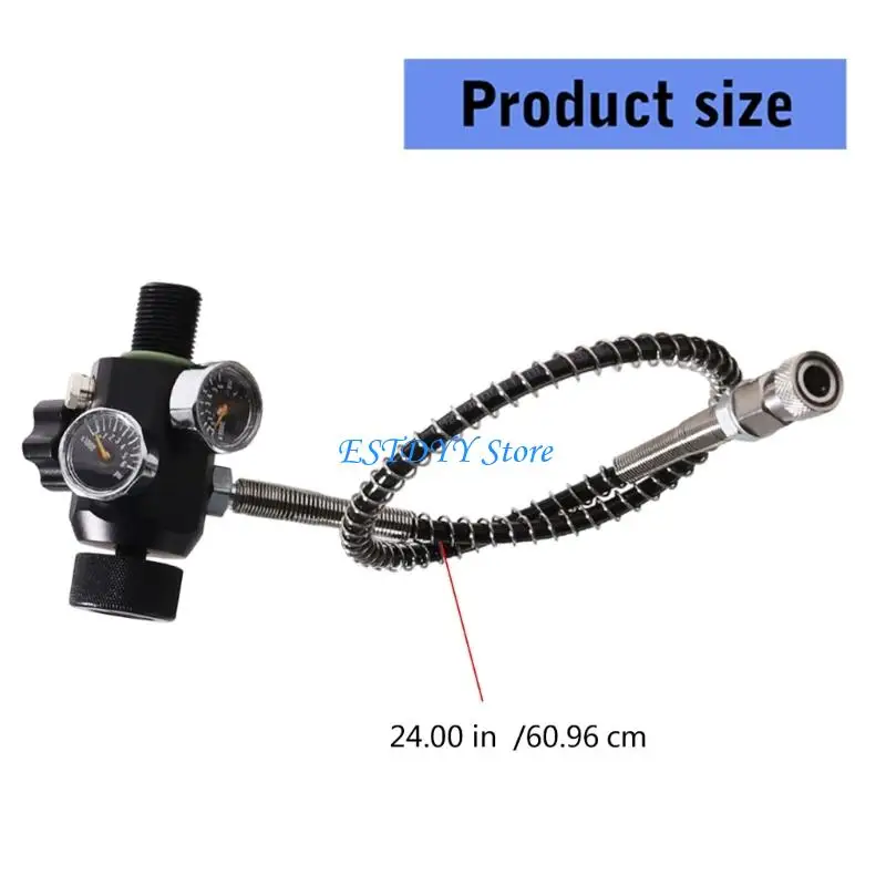 G6de DIN Valves Fill Station Adapter Double Gauge Loving Station Cylinder Endill Adill