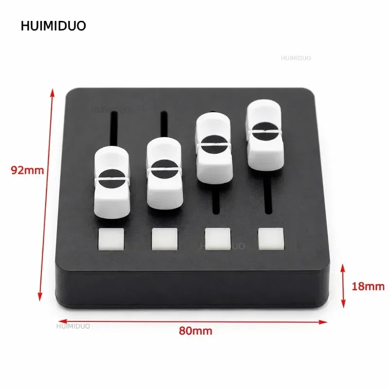 MIDI Controller 4 Faders 4 Buttons DAW Control for Music Production Streaming USB Interface Compact Design for DJ Studio Live