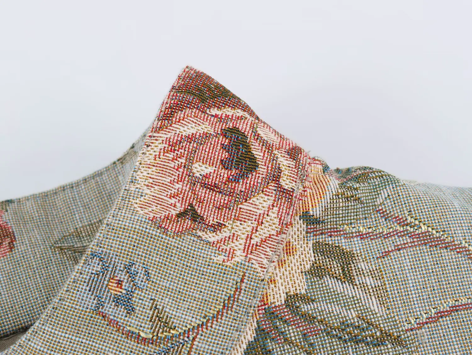 TFMLN Neuer Damen-Glitzer-Pailletten-Blazer, Modischer Langarm-Blazer mit Vintage-Print, Stehkragen, Street-Blazer, Lässiger Slim-Fit für den Herbst – Detail 6