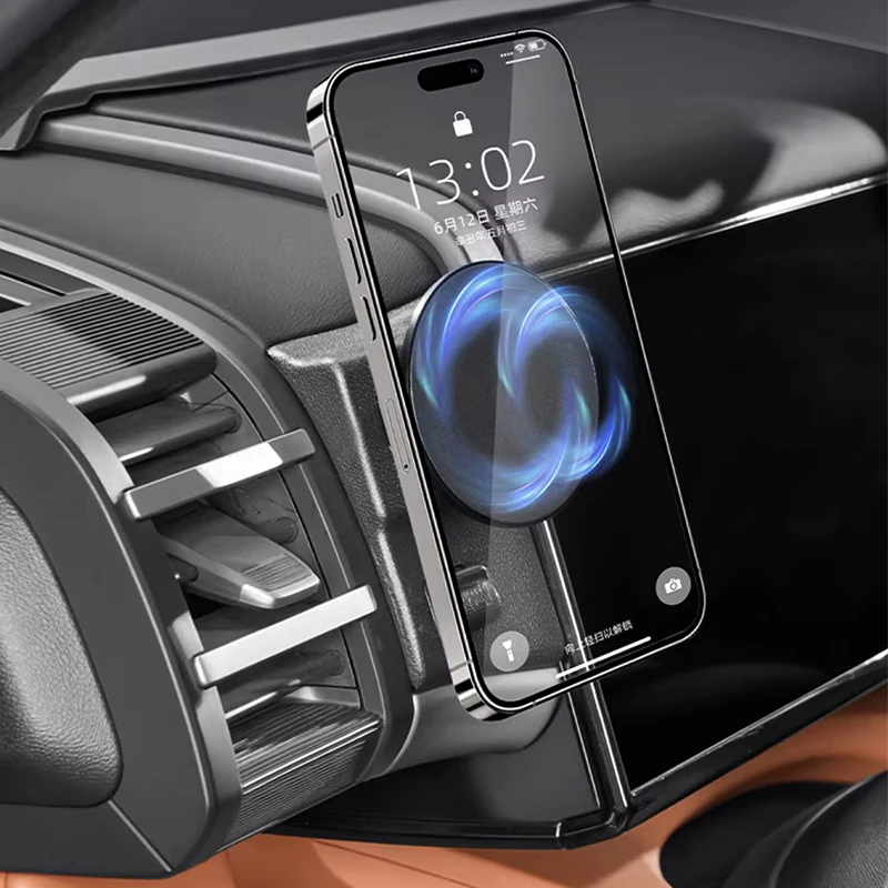 For BYD Leopard 7 Titanium 7 2025 2026 Car Phone Holder Magnetic Phone Support Mount Interior Accessories