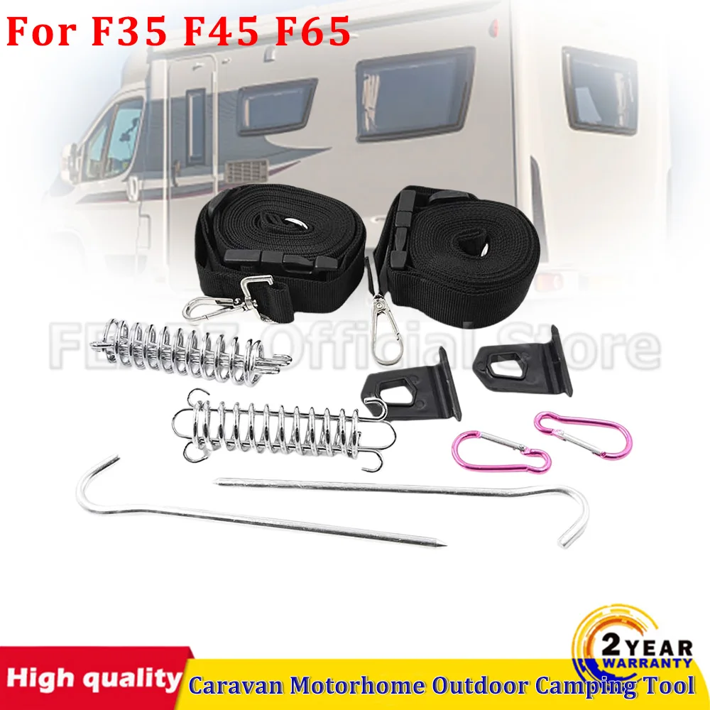 

Caravan Motorhome Outdoor Camping Tool For Fiamma Awning Tie Down Kit Type S Black For F35 F45 F65 Automobiles Parts Accessories