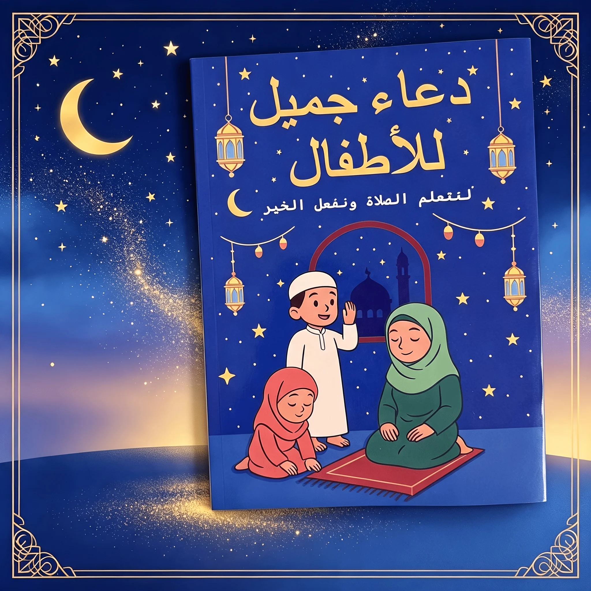 Arabic Ramadan Coloring Book – crisp lines, high-quality paper; suitable for family coloring activities and as a gift.