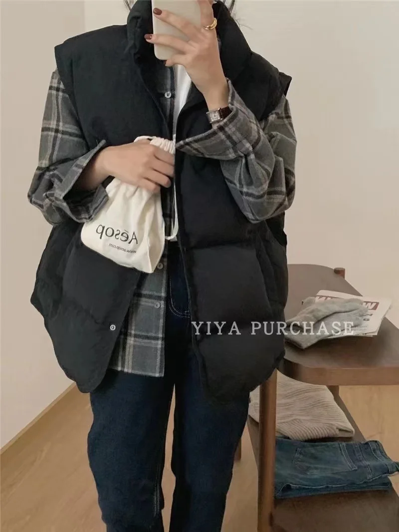 

Vests Waistcoats Thick Womens Waistcoat Buttons Summer Open-Knit Transparent Slimming Ethnic Ulzzang Clubwear Lightweight Trendy