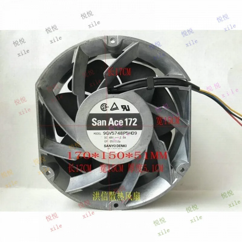 L   L  FOR Sanyo San Ace 172 9GV5748P5H09 DC48V 2.0A High Temperature cooling fan