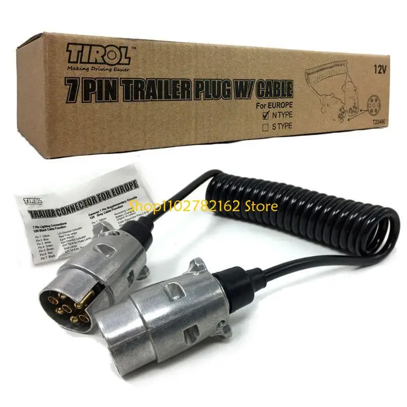 

547B 7-контактный разъем адаптера для прицепа Разъем для буксировки фаркопа 12 В с кабелем длиной 1,5 м