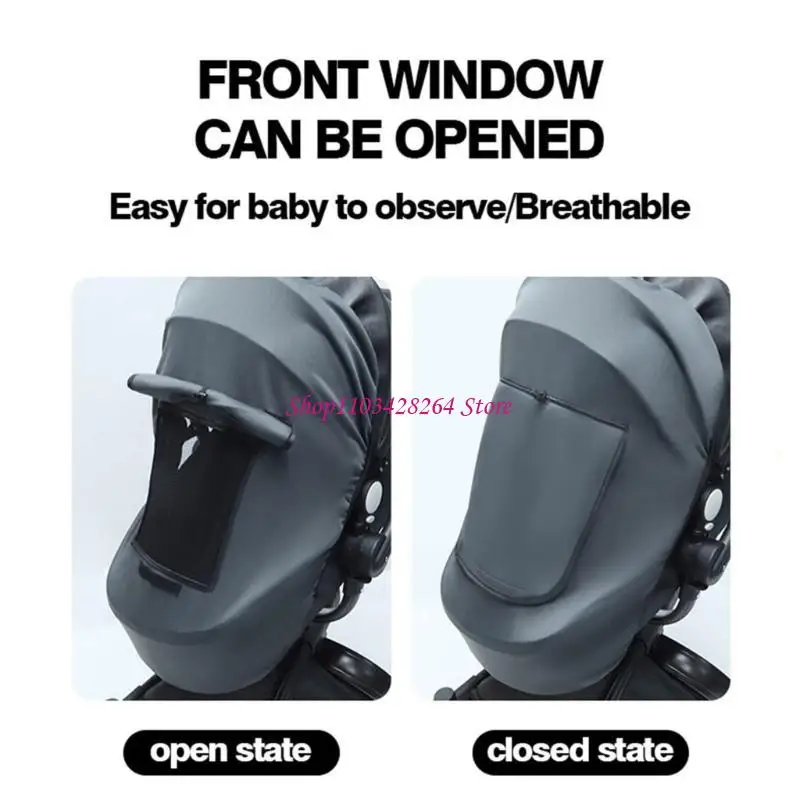 Sun Canopy Windproof Pram Sun Protector Strollers Sun Shade Cover