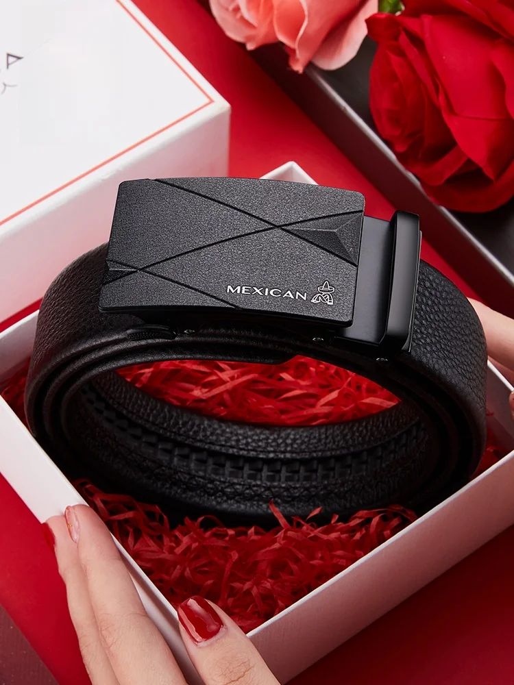 genuine-leather-belt-men's-faionable-durable-waist-belt-for-young-and-middle-aged-auatic-bule-single-circle-width-35cm