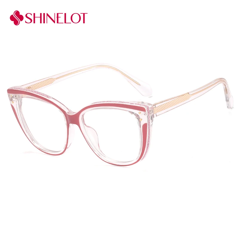 

82099 TR90 Cat Eye Eyeglasses Frame Radiation Protection Glasses Youth Style Anti-Blue Light Reading Medical Grade Eyewear